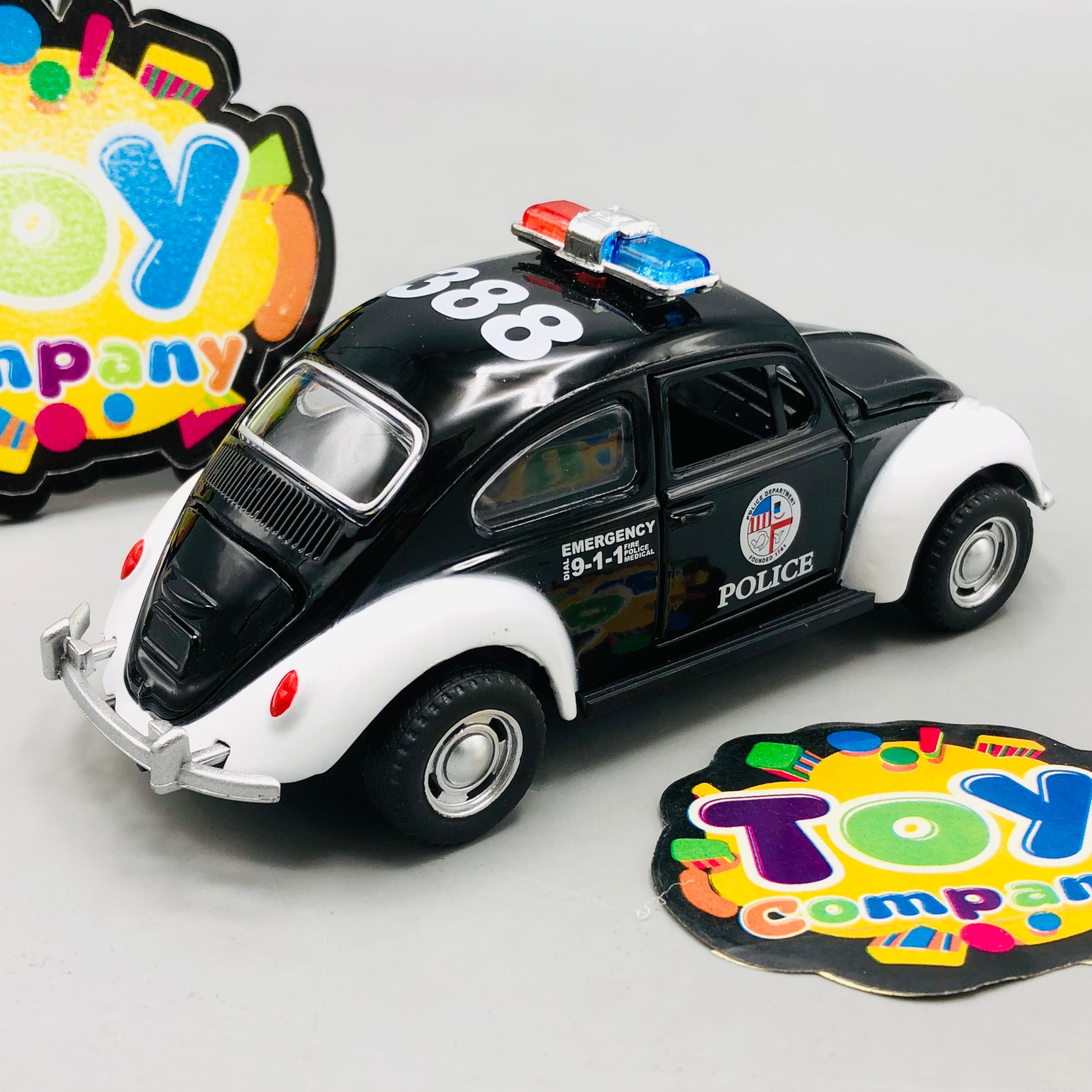 1:36 Mini Diecast Police Department Beetle Model - 1Pc