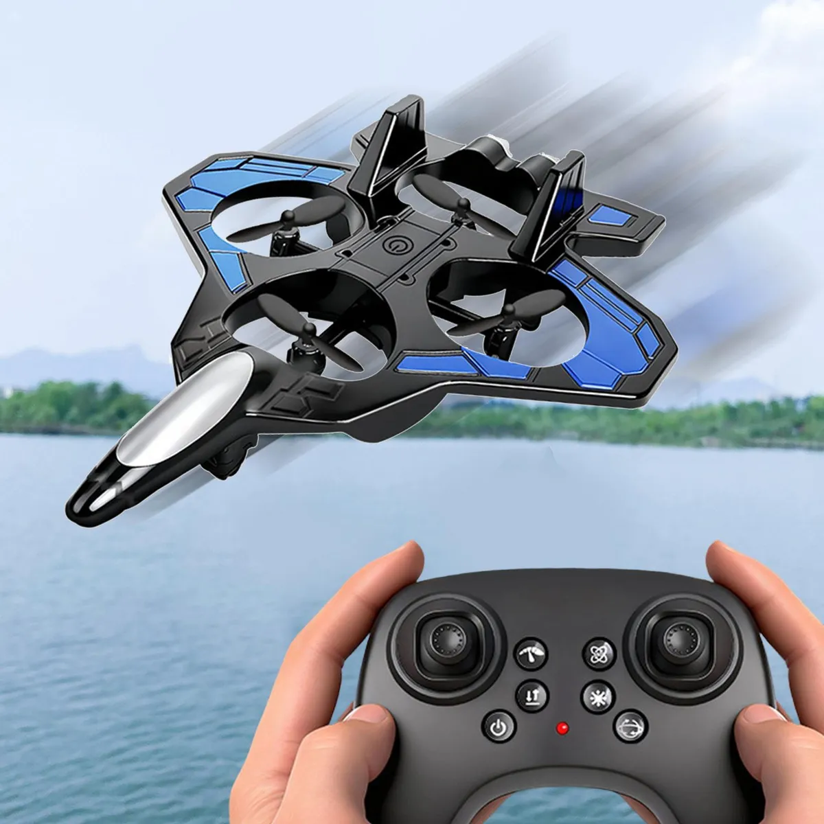 2.4G RC ABS Sky Overlord Flying Aircraft