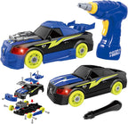 24+Pcs DIY Modified Screw Car With Electric Drill