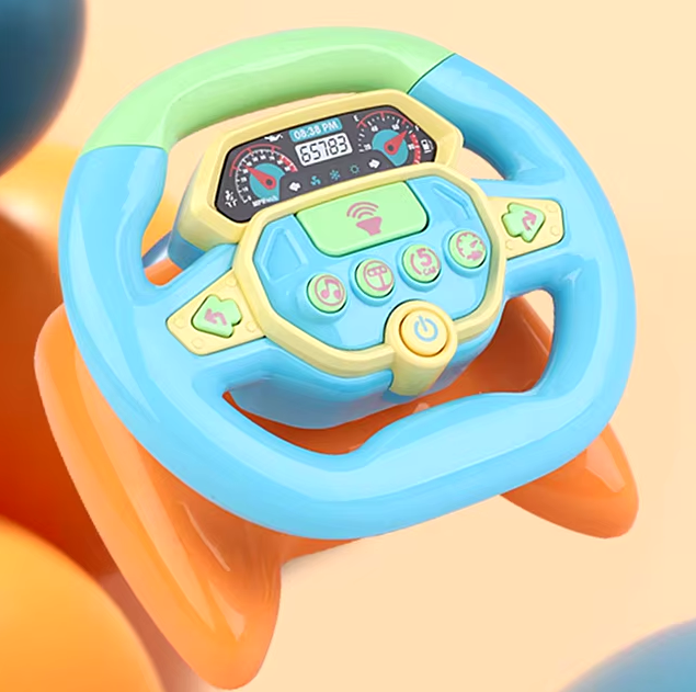 Battery Operated Kids Steering Wheel With Light & Music