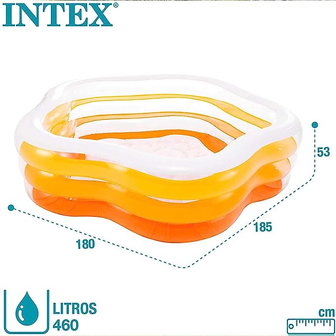 INTEX Summer Pentagonal Pool - 73" L x 71" W x 21" H