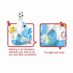 Electric Cute Ball Blowing Dolphin With Light & Music
