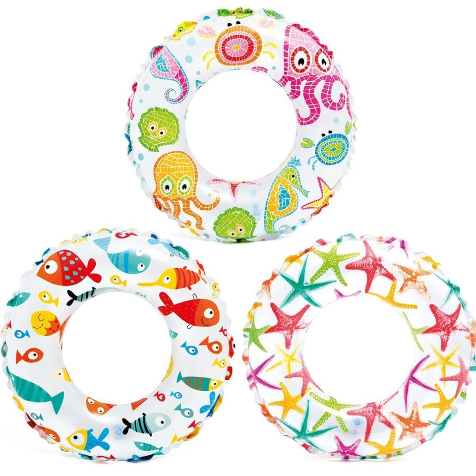 Intex Recreation Lively Print Swim Ring - 20"
