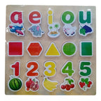 3in1 Wooden Montessori Educational Board