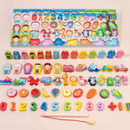 Wooden 6in1 Cartoon Character Fishing Board