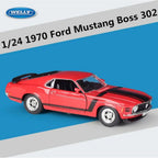1:24 Welly Diecast 1970 Ford Mustang Boss Model Car