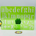 a-z Small Alphabet & Signs Stencil Set