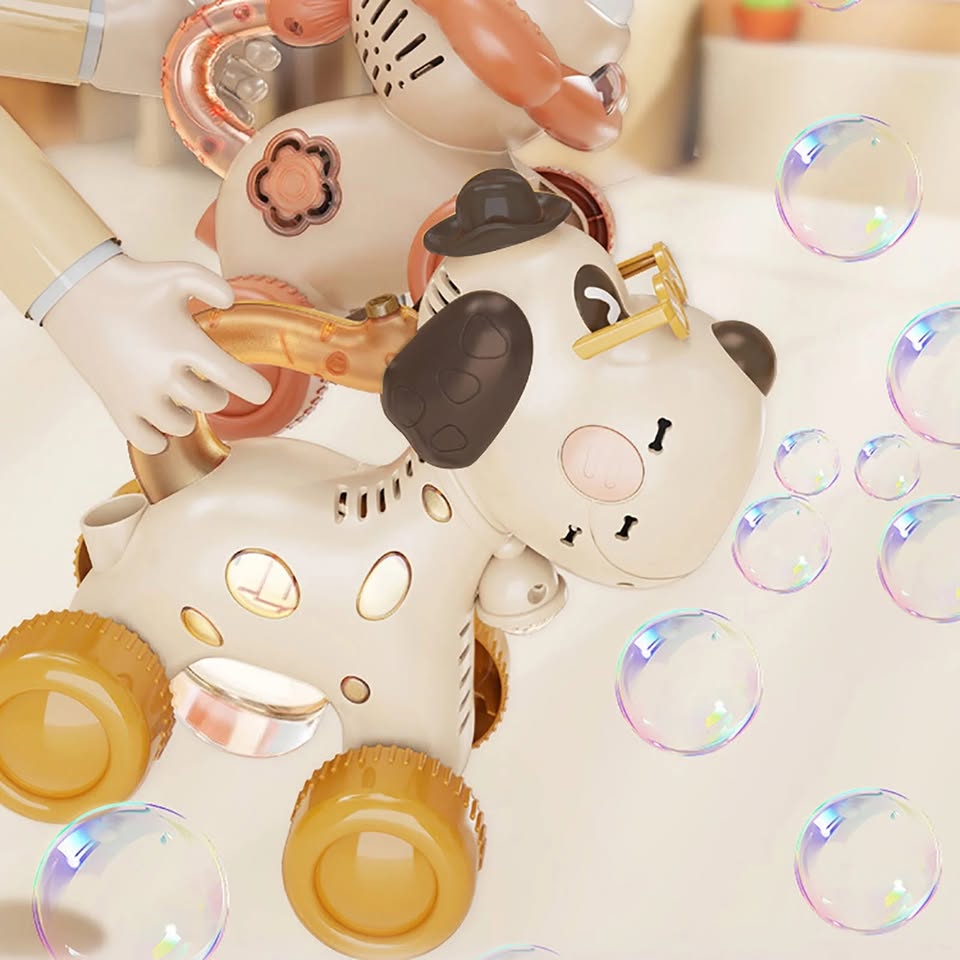 Rechargeable Cute Pet Dog Bubble Machine