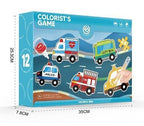 24Pcs DIY Jigsaw Assembly Colorist's Game