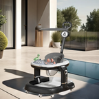 4in1 Multi-functional Baby Dino Musical Walker - Black