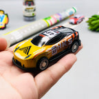 6Pcs Mini ABS Inertial Cars Set With Road Map & Storage Box