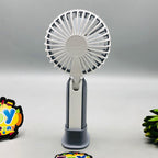 7.5" Rechargeable Bear Foldable Head Cooling Fan With Light