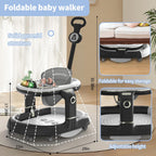 4in1 Multi-functional Baby Dino Musical Walker - Black