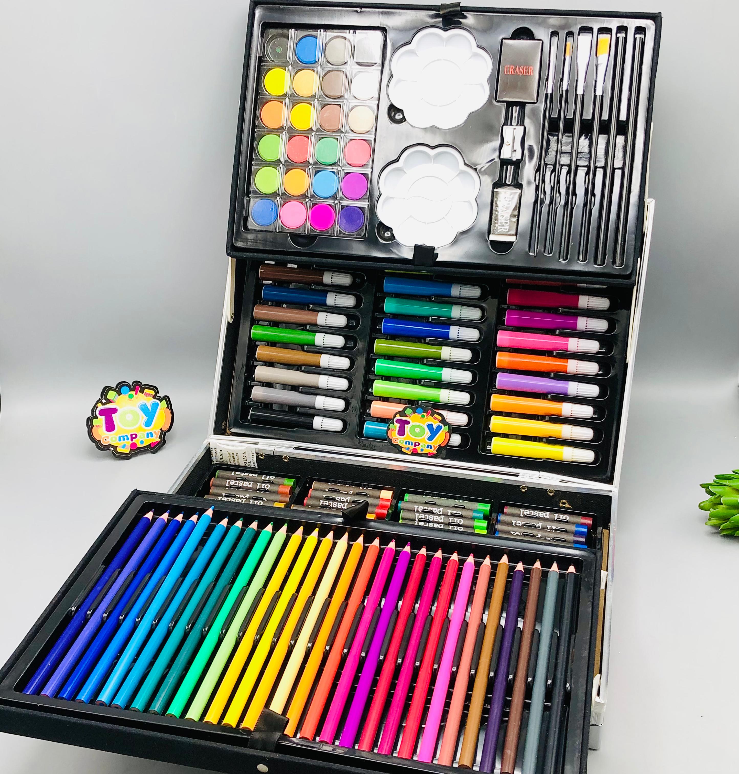 145Pcs Premium Kuromi Themed Kids Painting Kit Briefcase