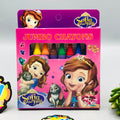 8Pcs Jumbo Sofia Themed Color Crayons