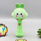 Baby Cute Musical Rabbit Stick With Lights - 1Pc