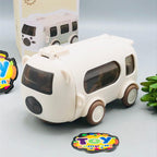 500ml Cute Bear Bus Design Kids Water Bottle - Beige