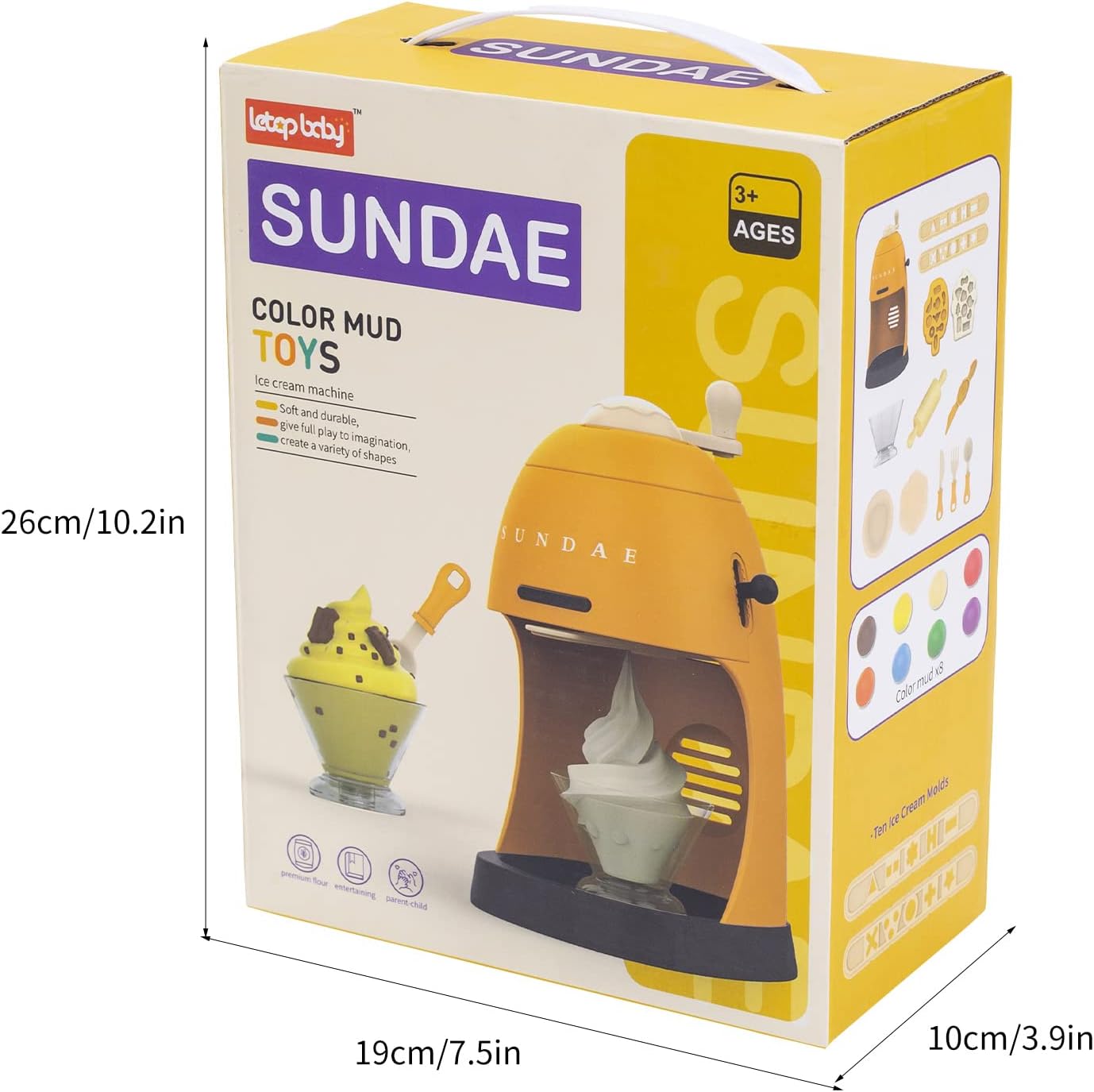 DIY Manual Colored Play Dough Ice Cream Machine
