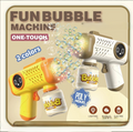 Electric Cute Mini Fun Colorful Bubble Gun