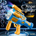 Electric Four-Cylinder Angel Colorful Bubble Gun