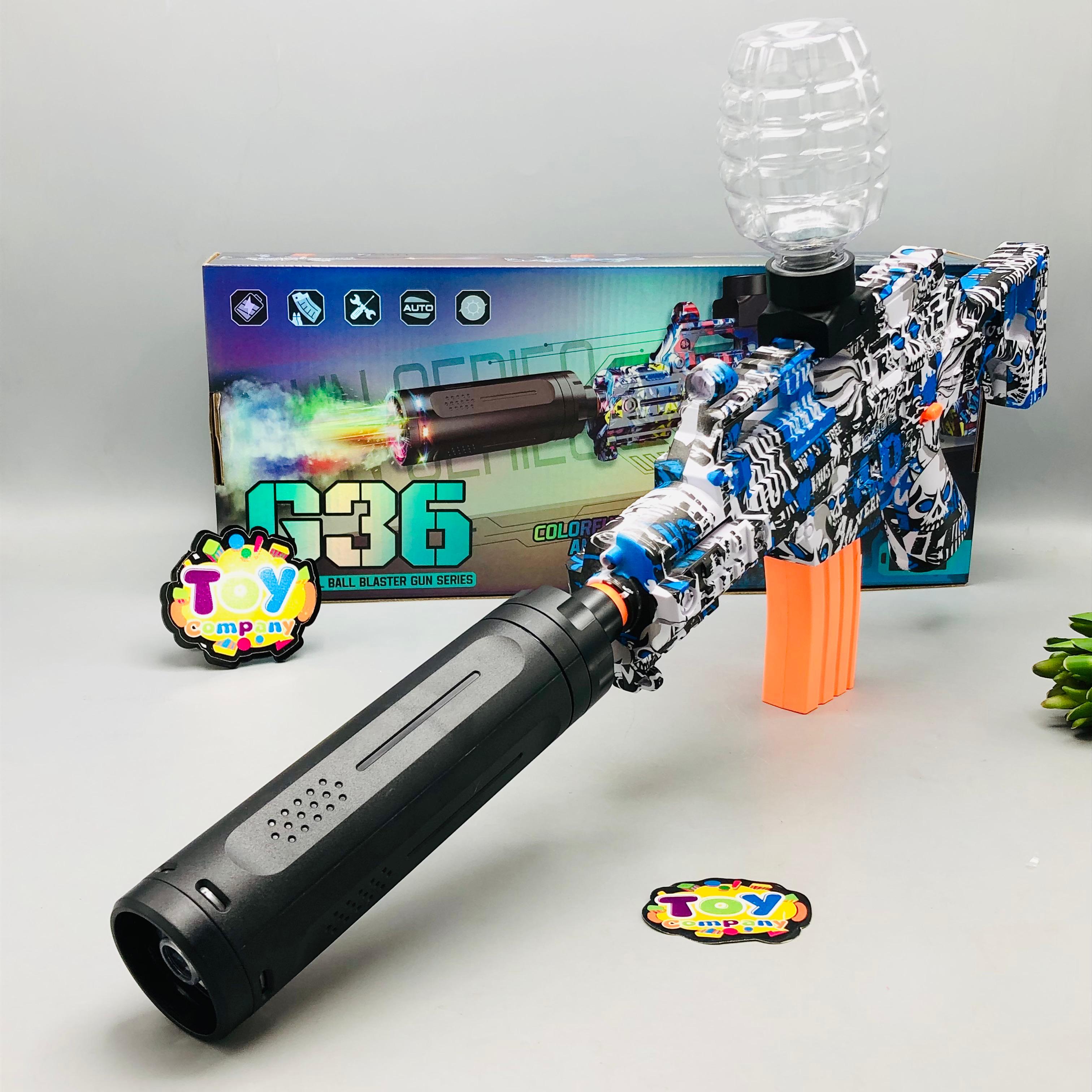 7.4V Electric G36 Gel Blaster Shooting Gun With Smoke Muffler
