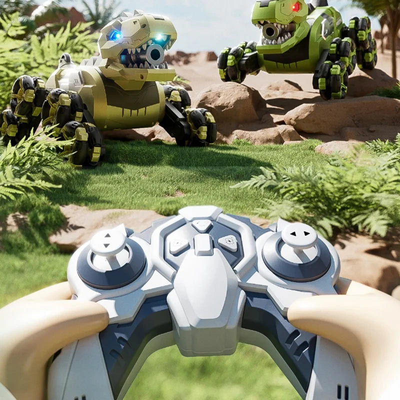 Remote & Gesture Control 8 Wheels Stunt Spray Dinosaur