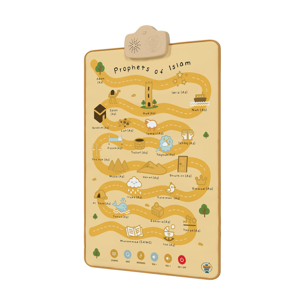 Prophets of Islam Interactive Audio Mat & Wall Art | Learn About the 25 Prophets Stories