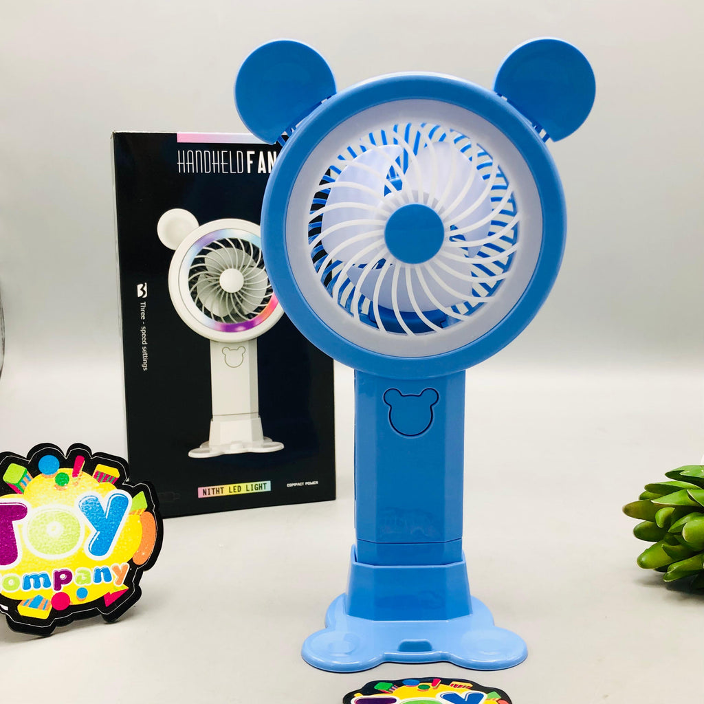 Rechargeable Bear Cooling Fan With Night Lights