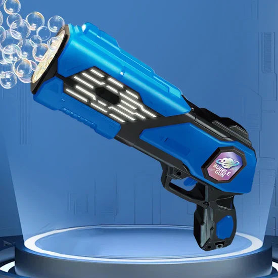 Electric 12 Holes Space Colorful Bubble Gun