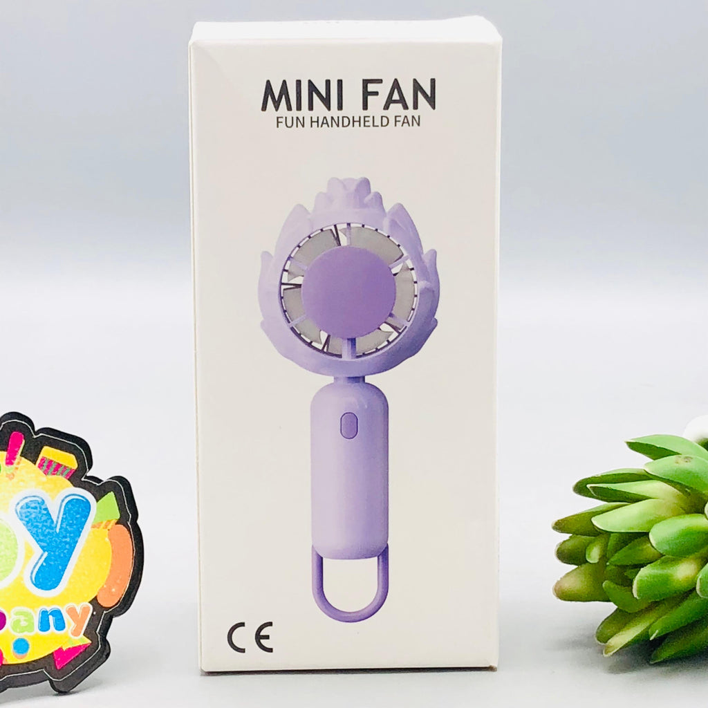 5" Rechargeable Tulip Design Mini Handheld Fan