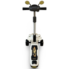 Vintage Car Design Kids Scooter With Light & Music - White