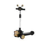 Vintage Car Design Kids Scooter With Light & Music - Black