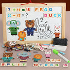 Wooden Multi-functional Bear Changing Clothes & Drawing Board