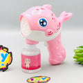 Kids Battery Operated Dolphin Themed Colorful Bubble Gun
