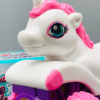 8 Holes Unicorn Themed Colorful Bubble Gun